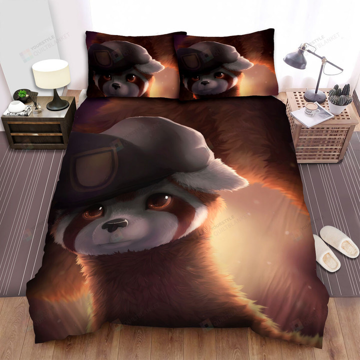 The Wildlife - The Ferret Wearing Beret Bed Sheets Spread Duvet Cover Bedding Sets