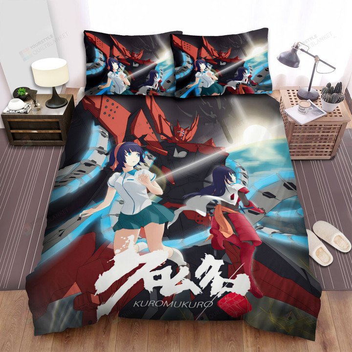Kuromukuro Anime Series Poster Bed Sheets Spread Duvet Cover Bedding Sets