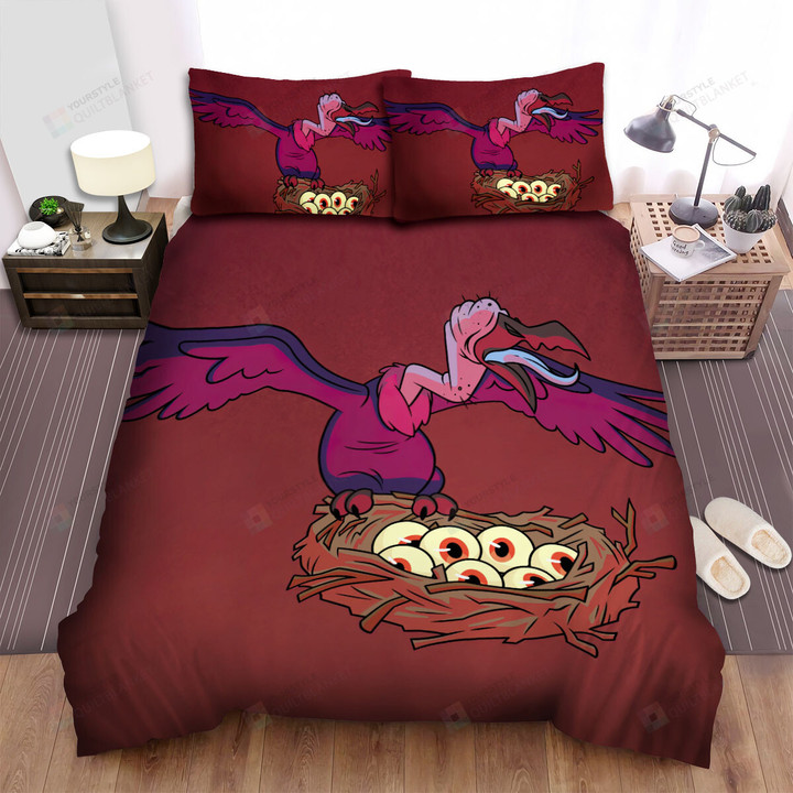 The Wildlife - The Blind Vulture Protecting His Nest Bed Sheets Spread Duvet Cover Bedding Sets