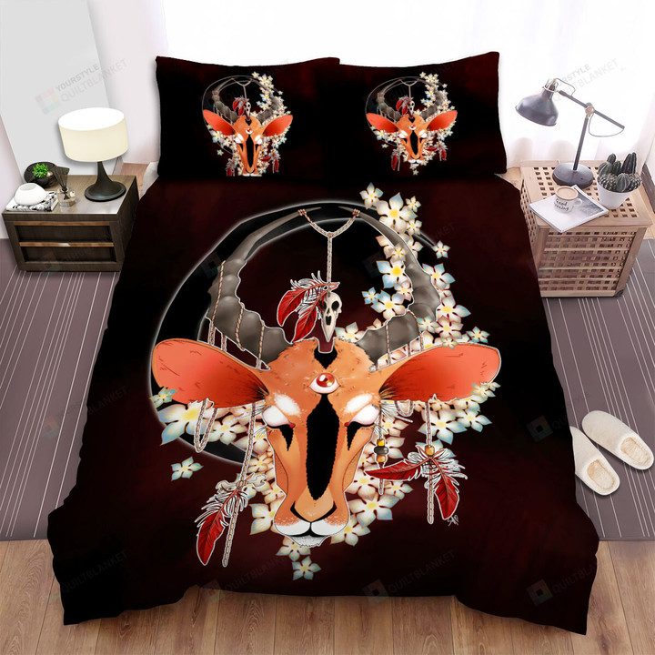 The Three Eyes Gazelle Art Bed Sheets Spread Duvet Cover Bedding Sets