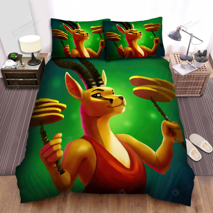 The Gazelle Keeping The Balance Pies Bed Sheets Spread Duvet Cover Bedding Sets