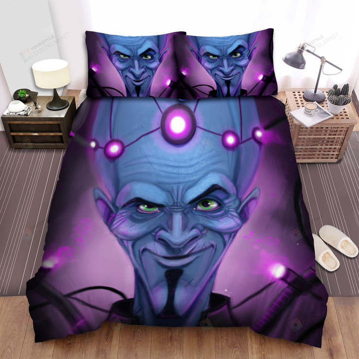 Megamind & Brainiac Portrait Bed Sheets Spread Duvet Cover Bedding Sets