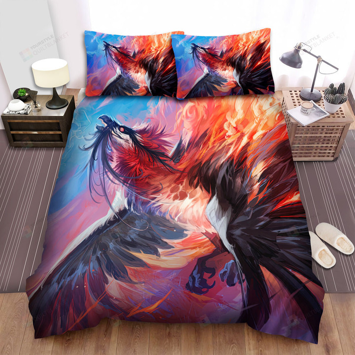 The Wild Animal - The Bearded Vulture In The Sky Art Bed Sheets Spread Duvet Cover Bedding Sets