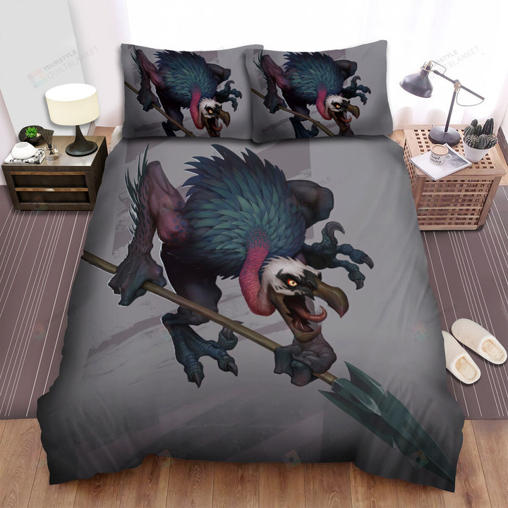 The Wild Animal - The Vulture Holding A Lancer Bed Sheets Spread Duvet Cover Bedding Sets