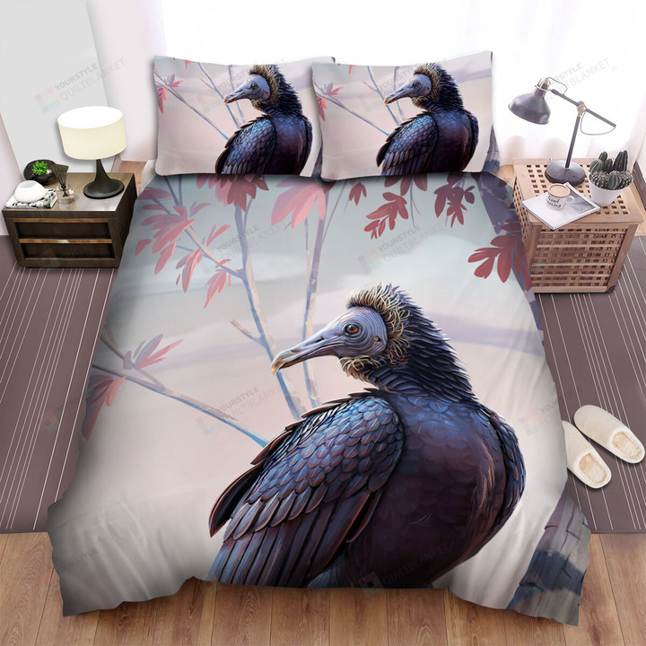 The Wild Animal - The Egyptian Vulture On A Tree Bed Sheets Spread Duvet Cover Bedding Sets