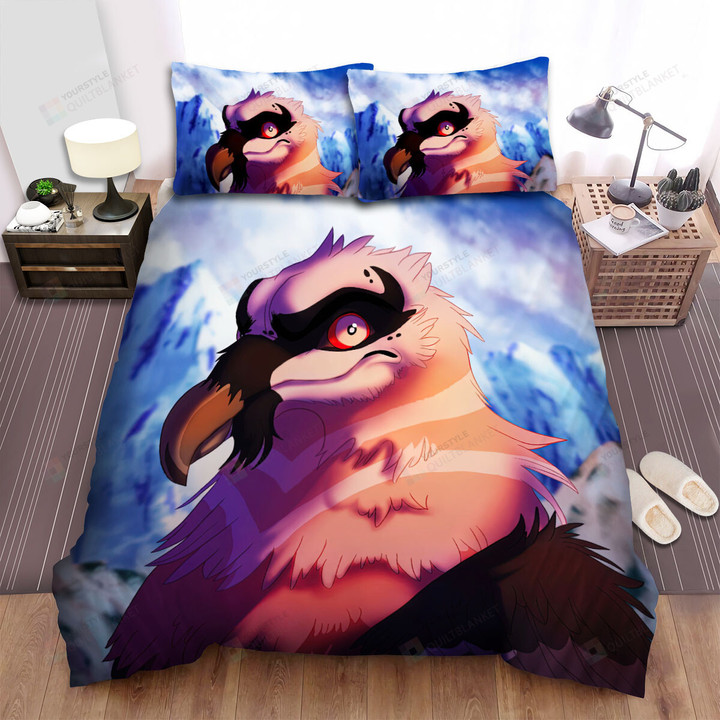 The Wild Animal - The Bearded Vulture In The Mountain Bed Sheets Spread Duvet Cover Bedding Sets