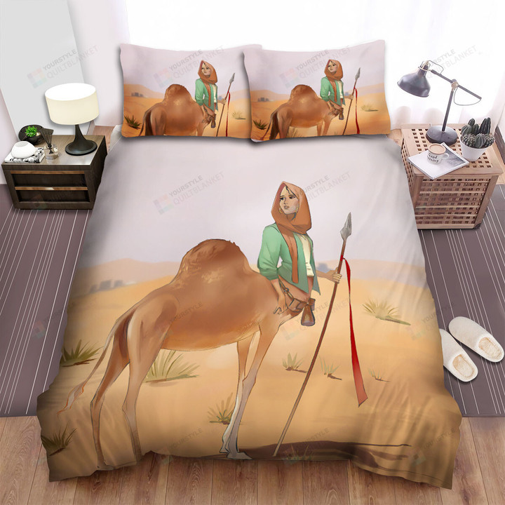 The Wildlife - The Camel Girl Art Bed Sheets Spread Duvet Cover Bedding Sets