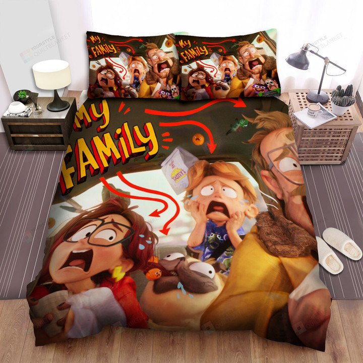 The Mitchells Vs. The Machines Funny Moment Of Mitchells Family Bed Sheets Spread Duvet Cover Bedding Sets