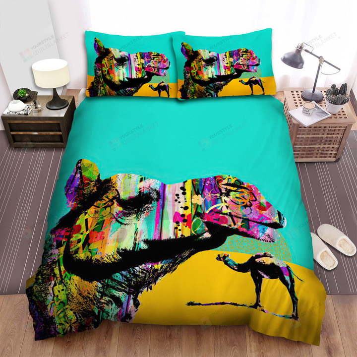 The Wildlife - The Camel Abstract Art Bed Sheets Spread Duvet Cover Bedding Sets