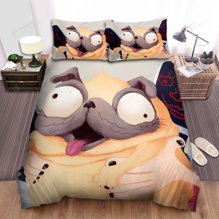The Mitchells Vs. The Machines Mochi Funny Face Bed Sheets Spread Duvet Cover Bedding Sets