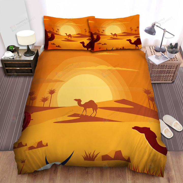 The Wildlife - The Camel Silhouette Bed Sheets Spread Duvet Cover Bedding Sets