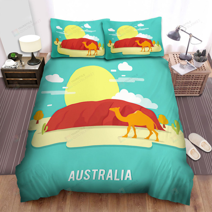 The Wildlife - The Camel From The Australia Bed Sheets Spread Duvet Cover Bedding Sets