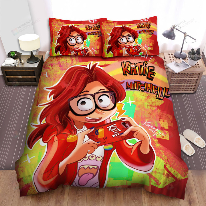 The Mitchells Vs. The Machines Katie Mitchell Digital Art Bed Sheets Spread Duvet Cover Bedding Sets