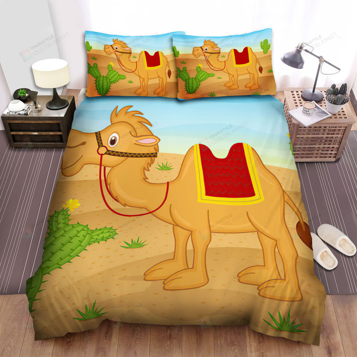 The Wildlife - The Camel Beside The Cactus Bed Sheets Spread Duvet Cover Bedding Sets