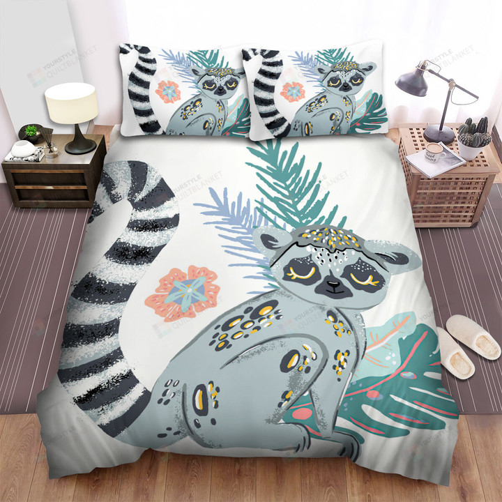 The Lemur Closing Eyes Bed Sheets Spread Duvet Cover Bedding Sets