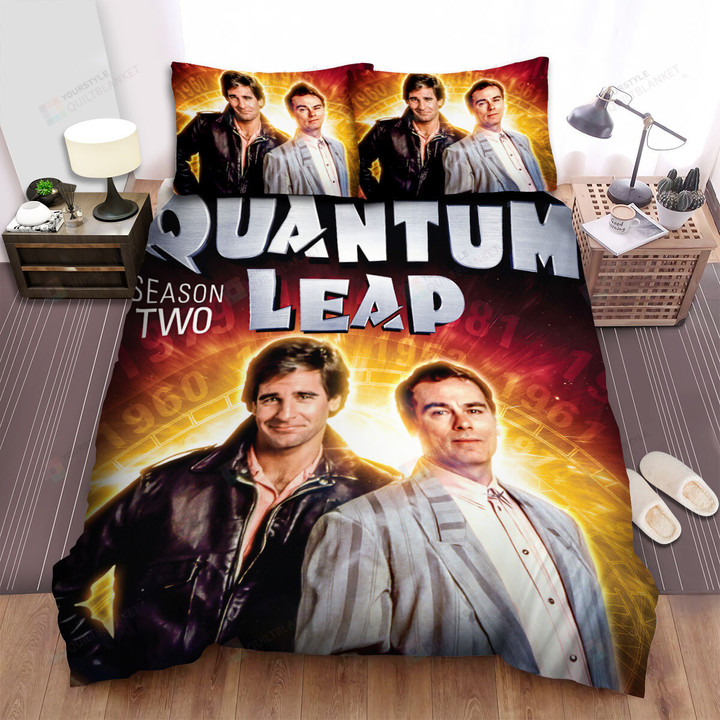 Quantum Leap (1989–1993) Season 2 Movie Poster Bed Sheets Spread Comforter Duvet Cover Bedding Sets