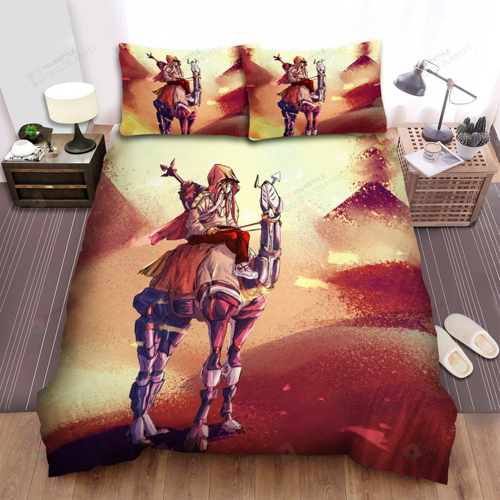 The Wild Animal - Riding On The Camel Robot Bed Sheets Spread Duvet Cover Bedding Sets