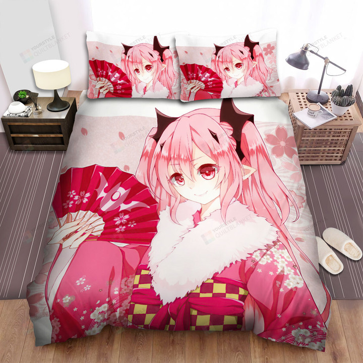 Seraph Of The End Krul Tepes In Sakura Bed Sheets Spread Duvet Cover Bedding Sets