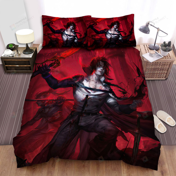 Seraph Of The End Crowley Eusford Artwork Bed Sheets Spread Duvet Cover Bedding Sets