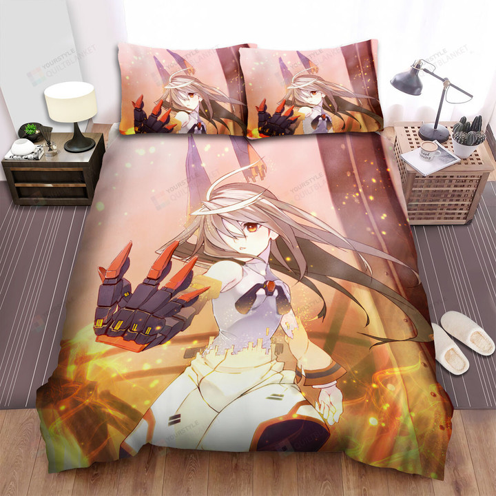 Infinite Stratos Laura Bodewig On Fire Bed Sheets Spread Duvet Cover Bedding Sets