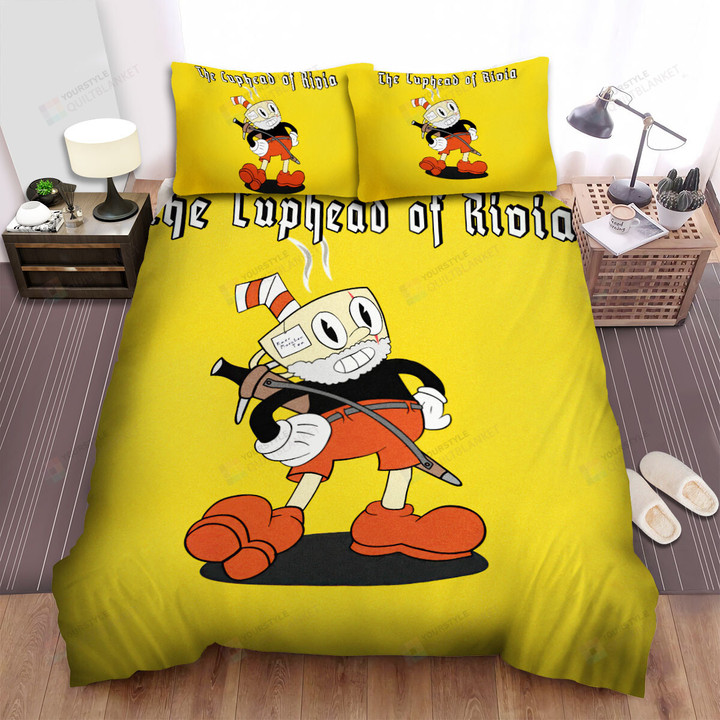 Cuphead - Cuphead Of Rivia Bed Sheets Spread Duvet Cover Bedding Sets