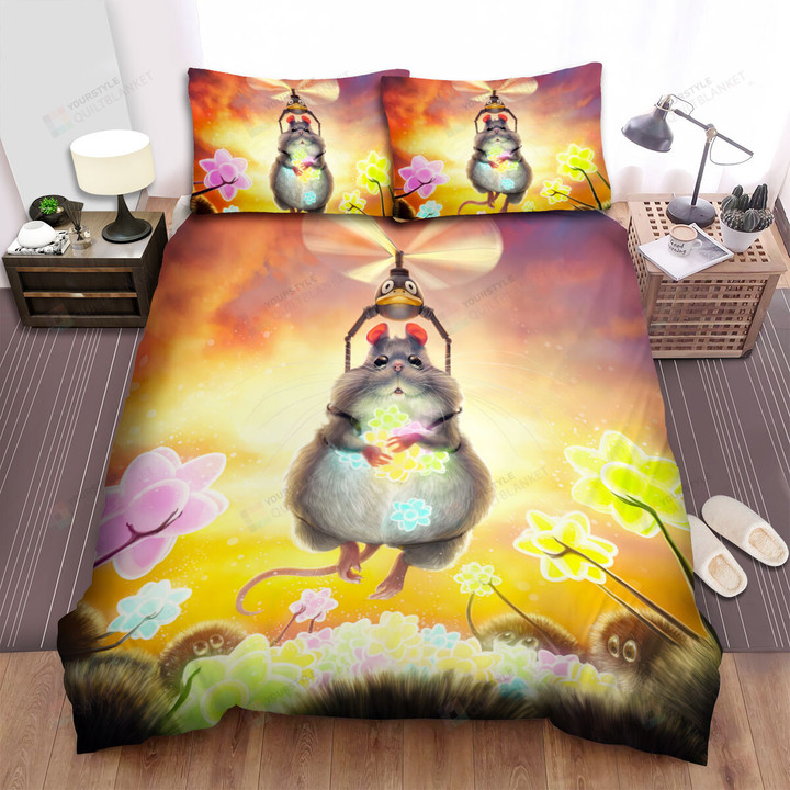 The Wildlife - The Mouse Collecting Stars Bed Sheets Spread Duvet Cover Bedding Sets