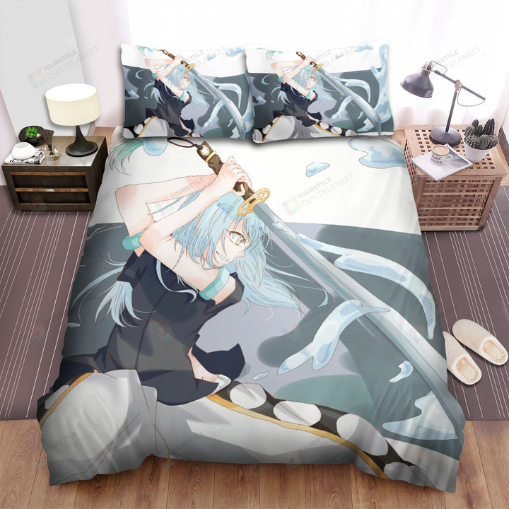 That Time I Got Reincarnated As A Slime (2018) Defensive Posture Movie Poster Bed Sheets Spread Comforter Duvet Cover Bedding Sets