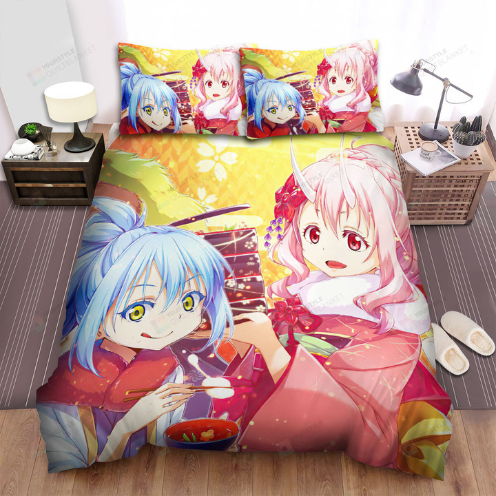 That Time I Got Reincarnated As A Slime (2018) Party Movie Poster Bed Sheets Spread  Duvet Cover Bedding Sets