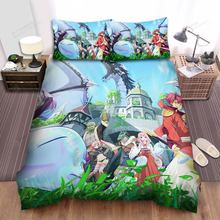 That Time I Got Reincarnated As A Slime (2018) Castle Movie Poster Bed Sheets Spread  Duvet Cover Bedding Sets