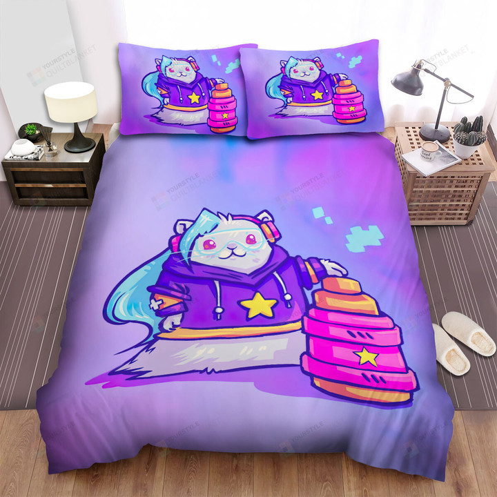 The Small Animal - The Hamster In A Hoodie Bed Sheets Spread Duvet Cover Bedding Sets