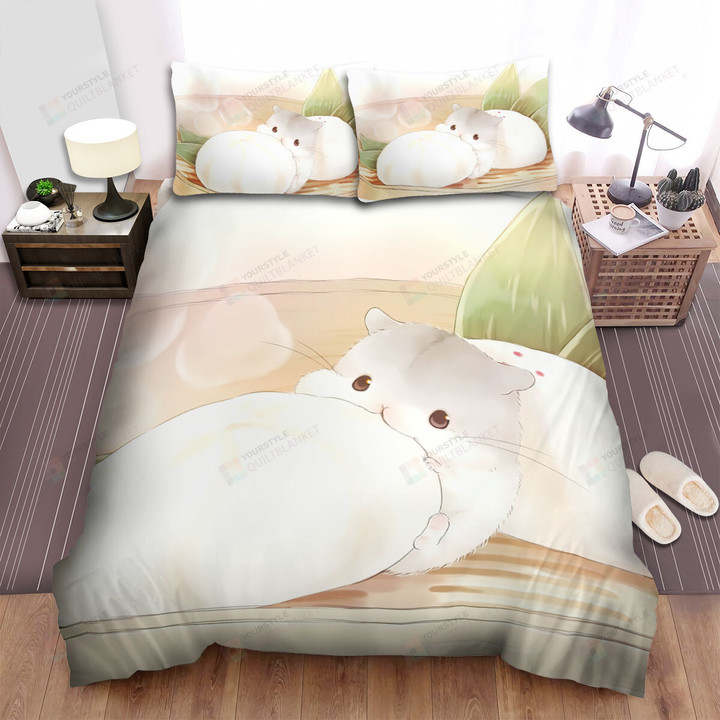 The Small Animal - The Hamster Eating Dumpling Bed Sheets Spread Duvet Cover Bedding Sets