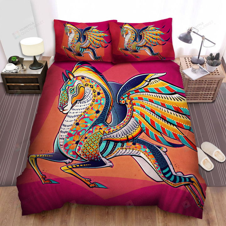 The Natural Animal - The Horse Pegasus Pattern Bed Sheets Spread Duvet Cover Bedding Sets