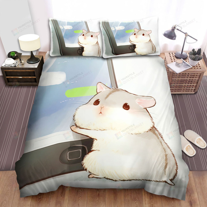 The Small Animal - The Hamster Chatting Bed Sheets Spread Duvet Cover Bedding Sets