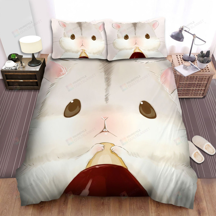 The Small Animal - The Hamster Portrait Bed Sheets Spread Duvet Cover Bedding Sets