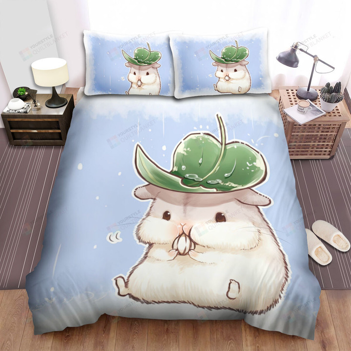 The Small Animal - The Hamster Hiding The Rain Bed Sheets Spread Duvet Cover Bedding Sets