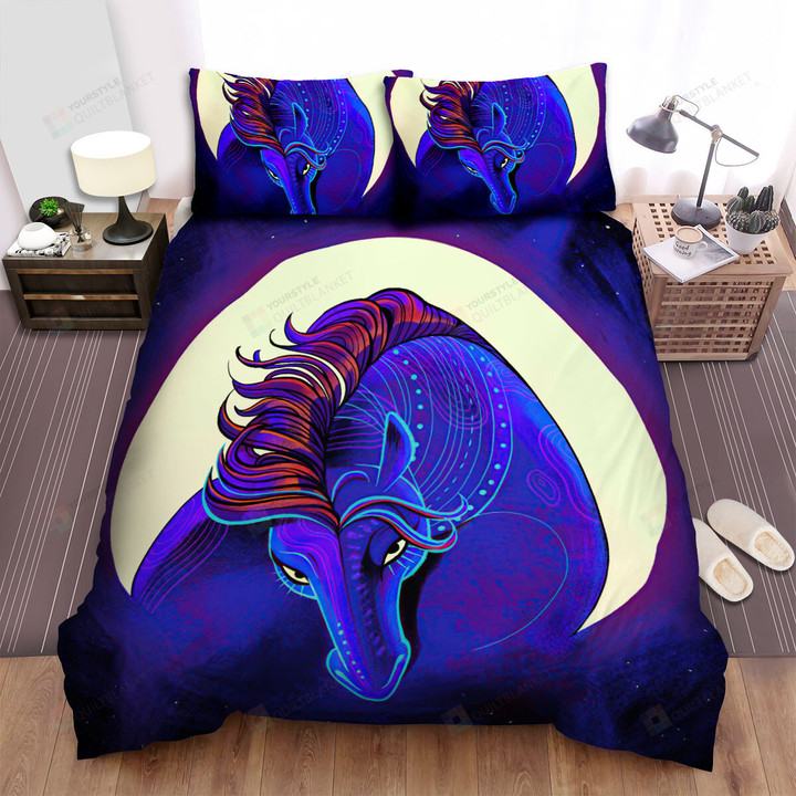 The Natural Animal - The Moon Horse Bed Sheets Spread Duvet Cover Bedding Sets