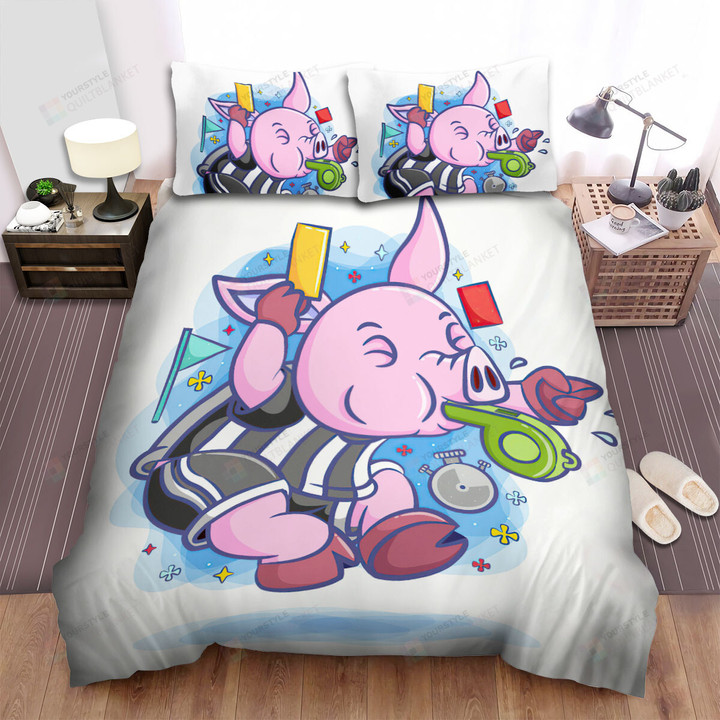 The Cute Animal - The Pig Refree Art Bed Sheets Spread Duvet Cover Bedding Sets