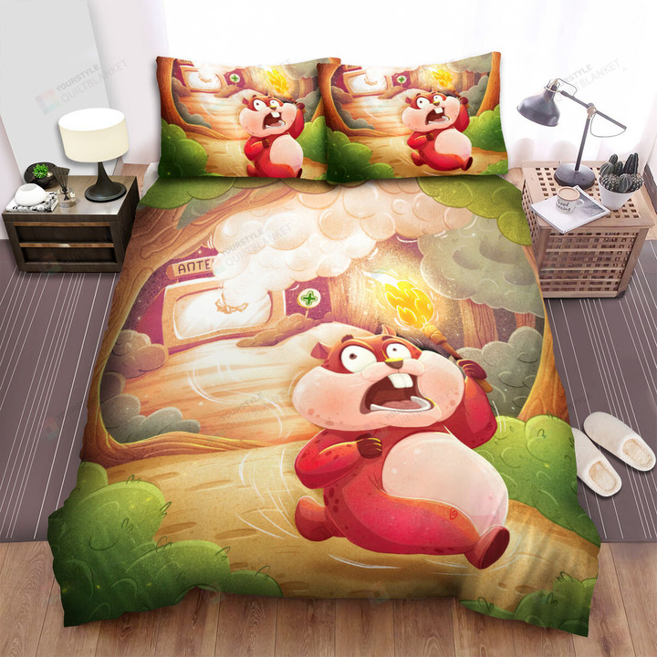 The Cute Animal - The Hamster Arson Bed Sheets Spread Duvet Cover Bedding Sets