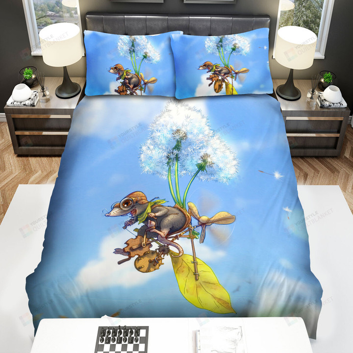 The Rodent - The Mouse Cycling The Dandelion Bike Bed Sheets Spread Duvet Cover Bedding Sets