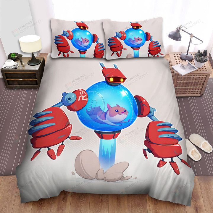 The Rodent - The Hamster In A Robot Bed Sheets Spread Duvet Cover Bedding Sets