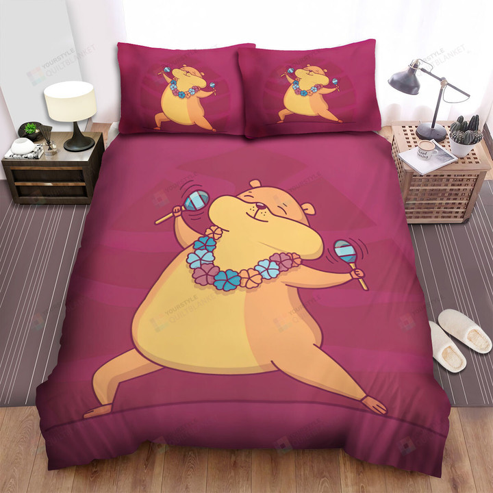 The Rodent - The Hamster In The Party Artwork Bed Sheets Spread Duvet Cover Bedding Sets