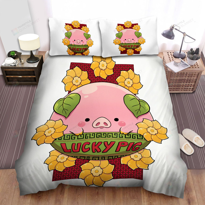 The Lucky Pig Bed Sheets Spread Duvet Cover Bedding Sets