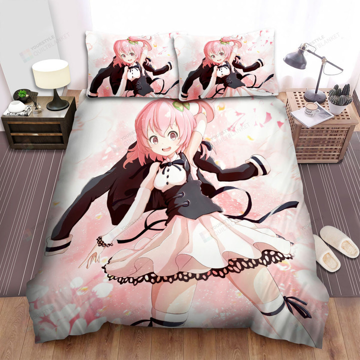 Assault Lily Hitotsuyanagi Riri Cherry Blossom Bed Sheets Spread Duvet Cover Bedding Sets
