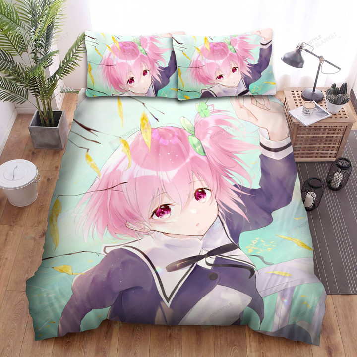 Assault Lily Hitotsuyanagi Riri With Four-Leaves Clover Bed Sheets Spread Duvet Cover Bedding Sets