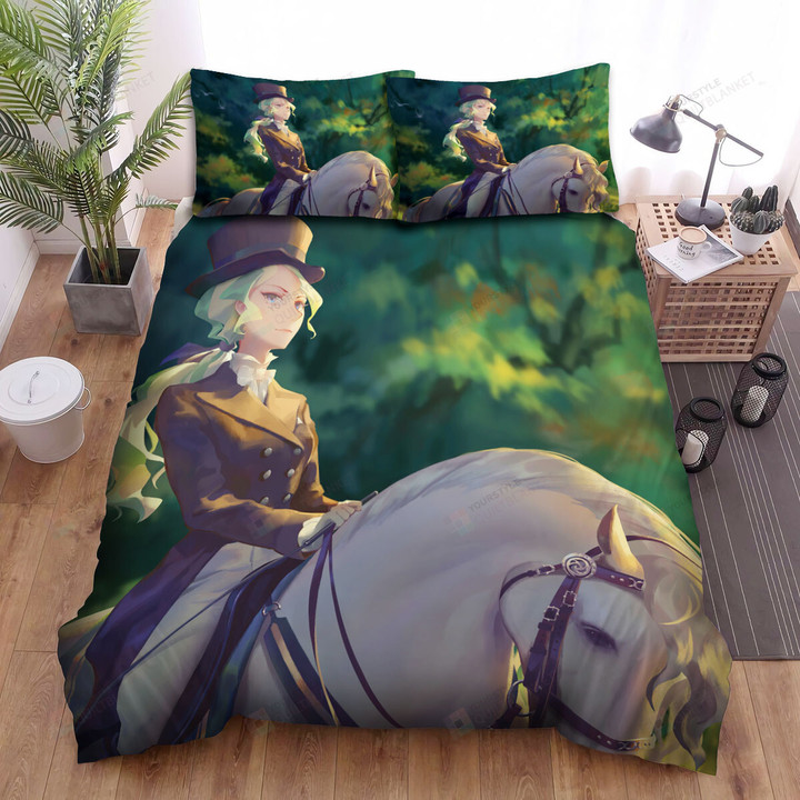 Little Witch Academia Diana Cavendish On The Horse Bed Sheets Spread Duvet Cover Bedding Sets