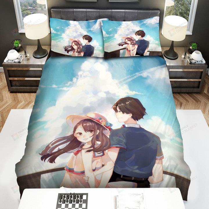 Little Witch Academia Akko & Andrew Moment Bed Sheets Spread Duvet Cover Bedding Sets