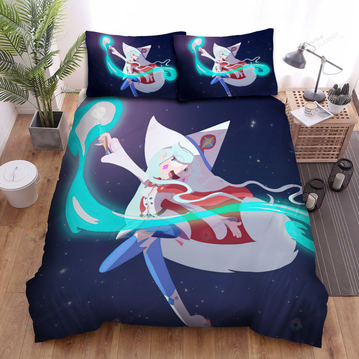 Little Witch Academia Moon Butterfly Bed Sheets Spread Duvet Cover Bedding Sets