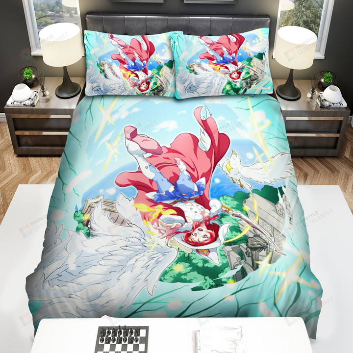Little Witch Academia Chariot Du Nord With White Wings Bed Sheets Spread Duvet Cover Bedding Sets