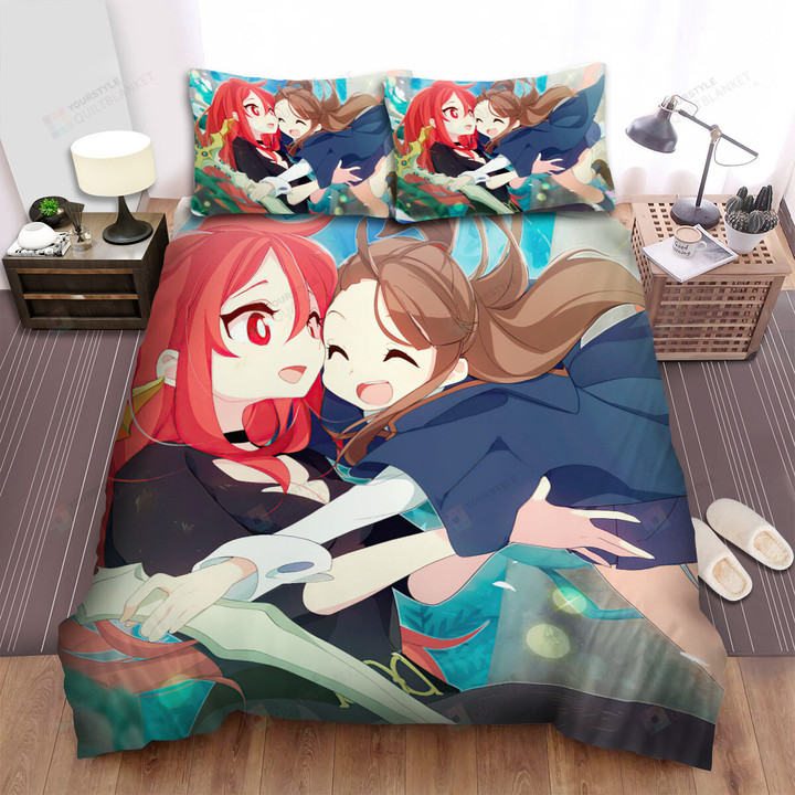 Little Witch Academia Akko's Happy Moment Bed Sheets Spread Duvet Cover Bedding Sets