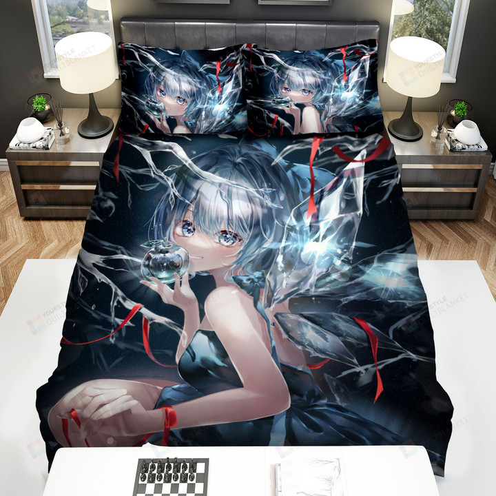 Touhou Cirno In Water Artwork Bed Sheets Spread Duvet Cover Bedding Sets